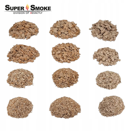 Zrębki Wędzarnicze Super Smoke JABŁOŃ KL-10 (9-12mm) Large 8 Litrów