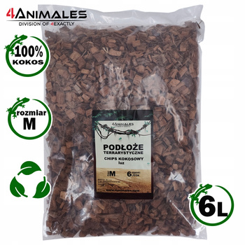 Podłoże kokosowe rozluźniony chips kokosowy size M (Medium) 6-10mm 6 litrów