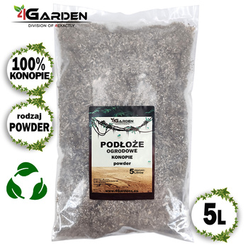 Podłoże ogrodowe okruszyny konopne do kwiatów, krzewów i warzyw 5 litrów