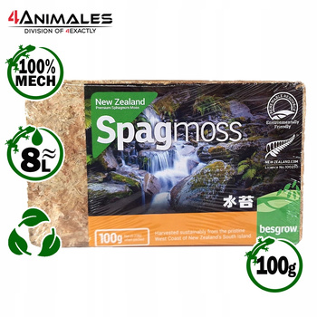 Mech Spagmoss torfowiec 8L sprasowany do terrarium 100g Nowa Zelandia