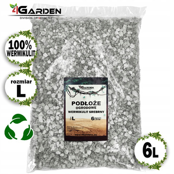Wermikulit srebrny podłoże ogrodowe naturalna ściółka size L 7-12mm 6L