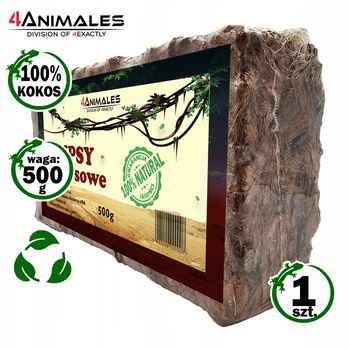 Podłoże kokosowe, chips kokosowy brykiet 500g folia