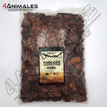 Kora sosnowa, antybakteryjne podłoże do terrarium size M 2-4cm 6 litrów