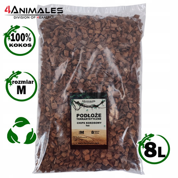 Podłoże kokosowe rozluźniony chips kokosowy size M (Medium) 6-10mm 8 litrów