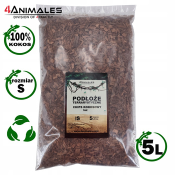 Podłoże kokosowe rozluźniony chips kokosowy size S (Small) 2-6mm 5 litrów