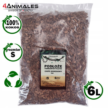 Podłoże kokosowe rozluźniony chips kokosowy size S (Small) 2-6mm 6 litrów