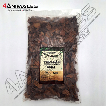 Kora sosnowa, antybakteryjne podłoże do terrarium size M 2-4cm 5 litrów