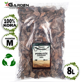 Kora sosnowa, suche antybakteryjne podłoże do roślin doniczkowych 2-4cm 8L