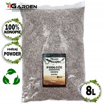Podłoże ogrodowe okruszyny konopne do kwiatów, krzewów i warzyw 8 litrów