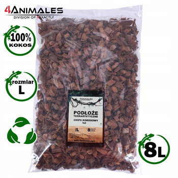 Podłoże kokosowe rozluźniony chips kokosowy size L (Large) 10-18mm 8 litrów