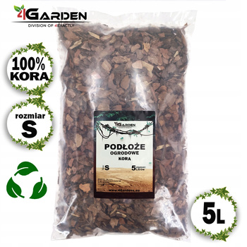 Kora sosnowa, suche antybakteryjne podłoże do roślin doniczkowych 1-2cm 5L